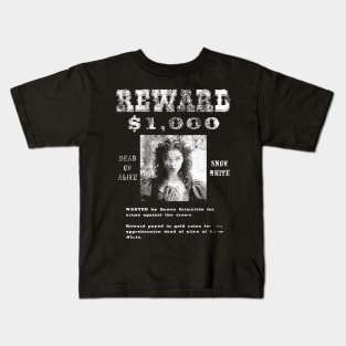 Snow White Wanted Poster Kids T-Shirt